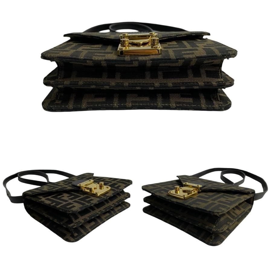 FENDI（フェンディ） 極 美品 希少品 ズッカ 柄 レザー 本革 