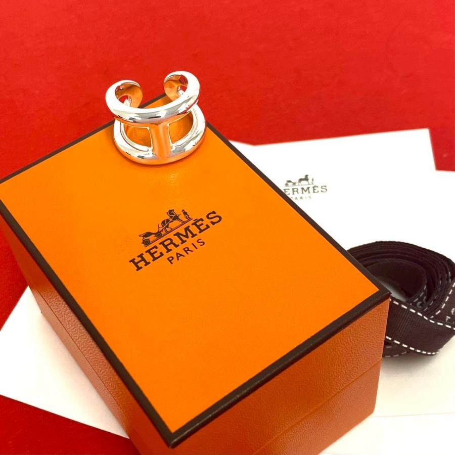 HERMES（エルメス） 極 美品 保存箱付き オスモズ GM リング シルバー