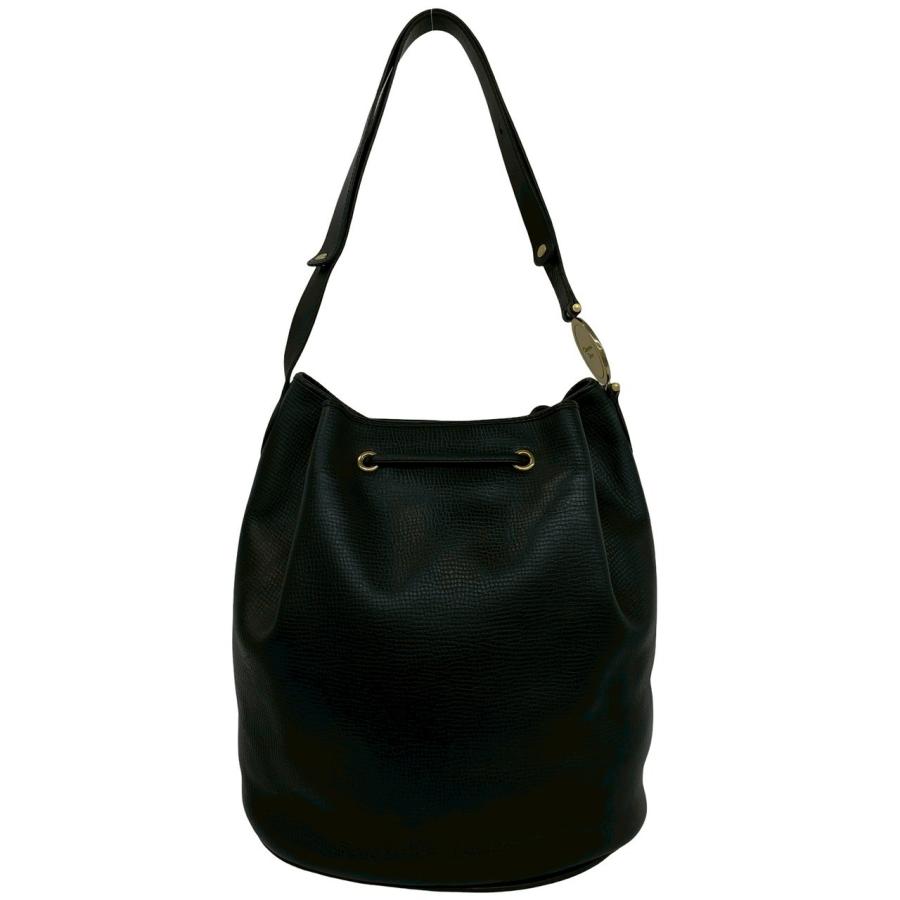 美品Christian Dior クリスチャン ディオール レザー 巾着 バッグ 極 美品 Christian Dior ディオール ヴィンテージ ロゴ 金具 レザー 本