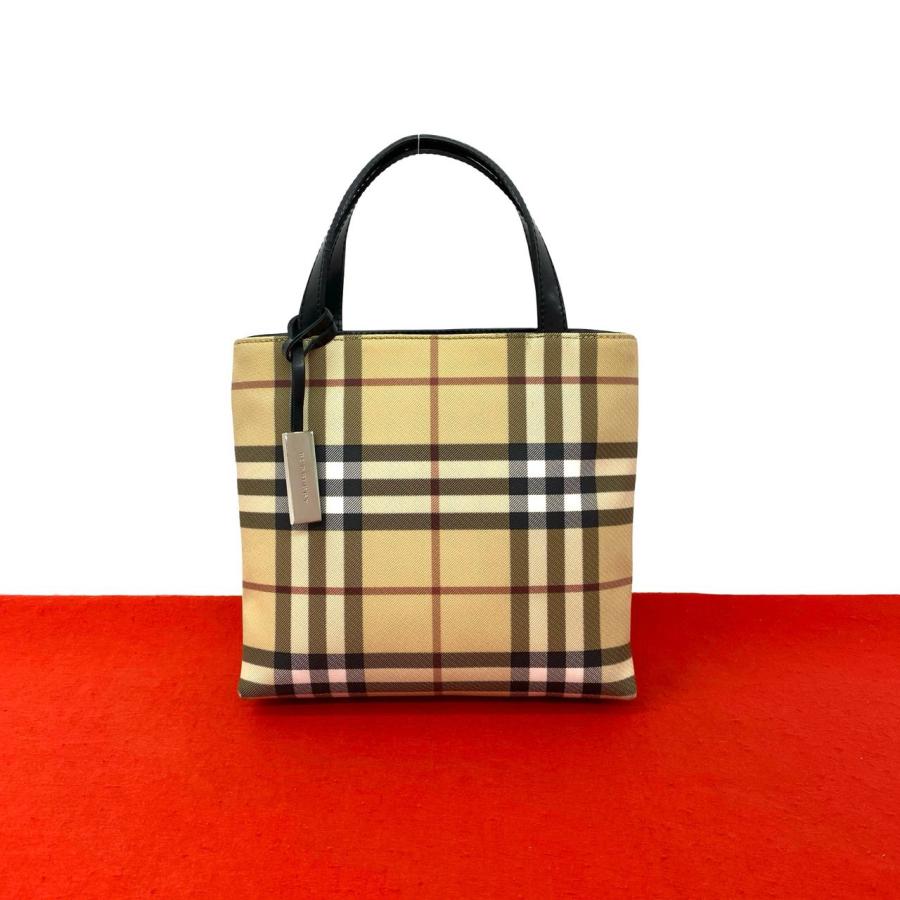 BURBERRY（バーバリー） 極 美品 希少品 ノバチェック 柄 キャンバス