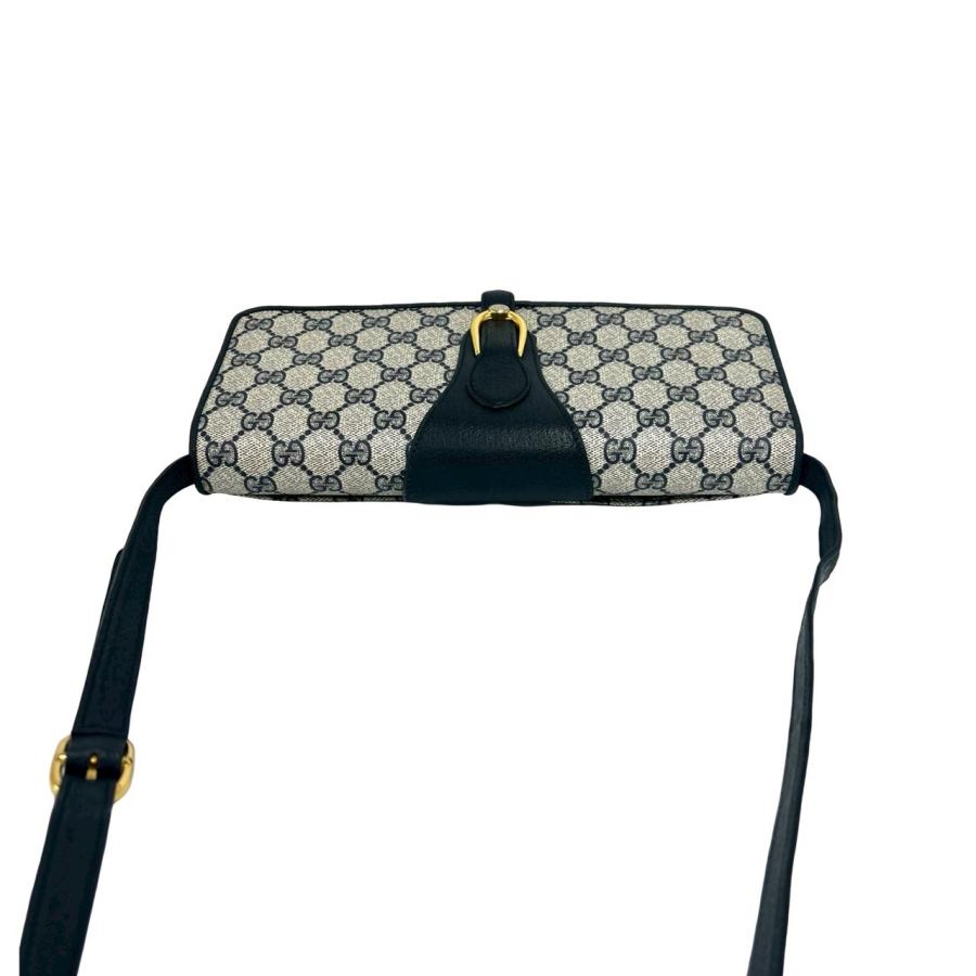 GUCCI（グッチ） 極 美品 オールドグッチ GG ロゴ 柄 金具 レザー 本革