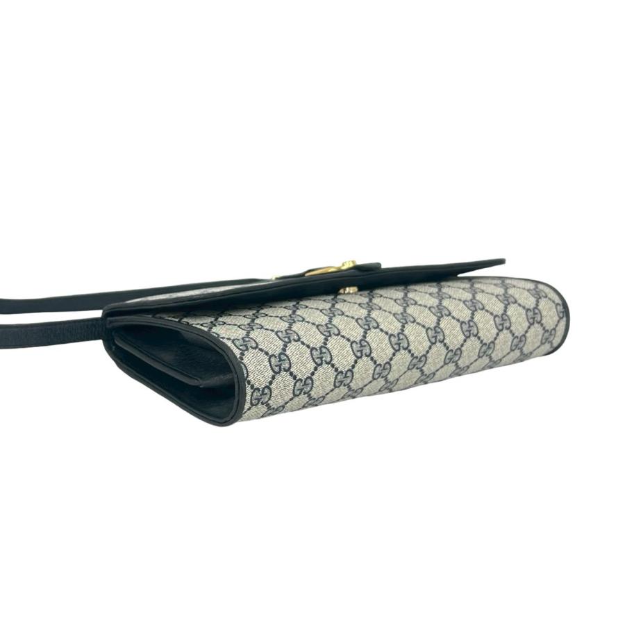 GUCCI（グッチ） 極 美品 オールドグッチ GG ロゴ 柄 金具 レザー 本革