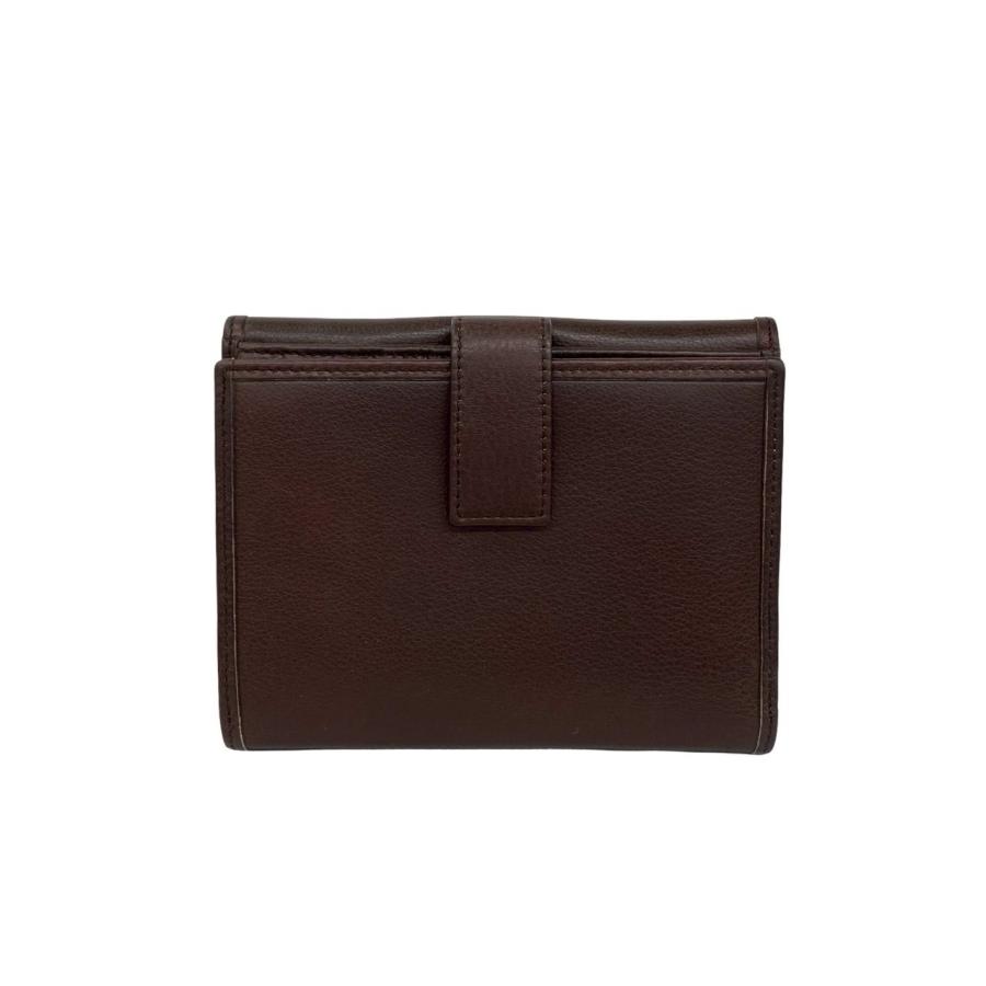 LOEWE（ロエベ） 極 美品 希少品 アナグラム ロゴ 刻印 レザー 本革 二
