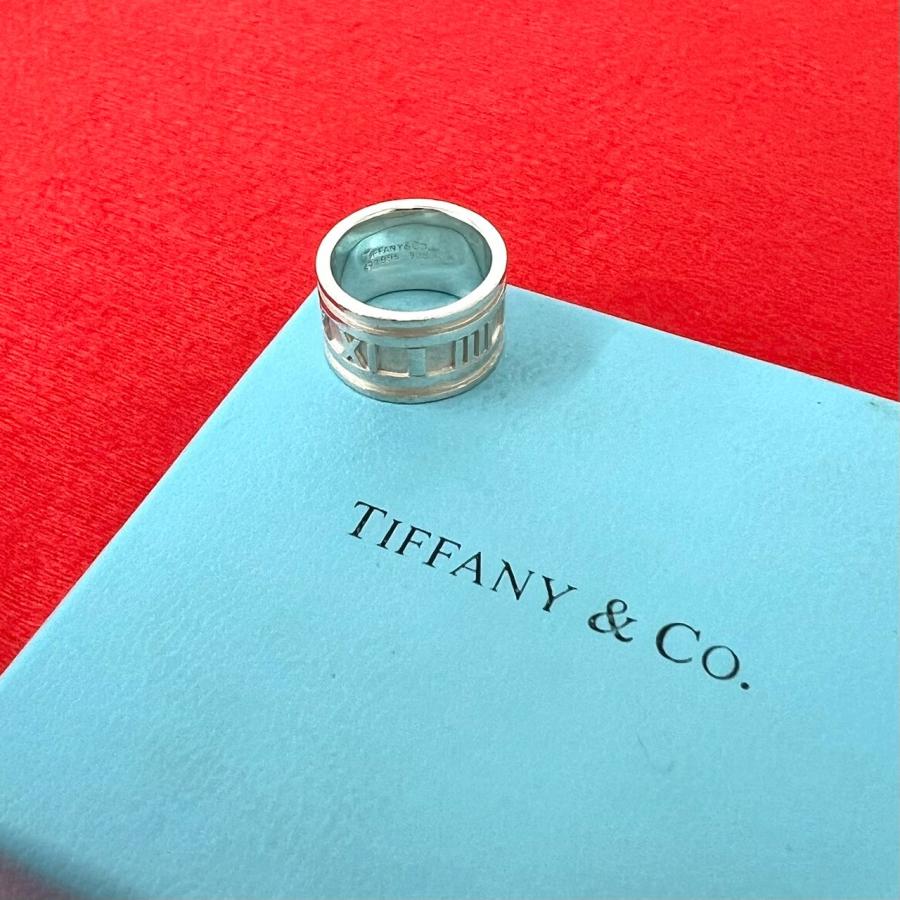 TIFFANY&Co.ティファニー　アトラスリング　16号 メンズ/レディース TIFFANY&Co.（ティファニー） 極 美品 ヴィンテージ ワイド アトラス