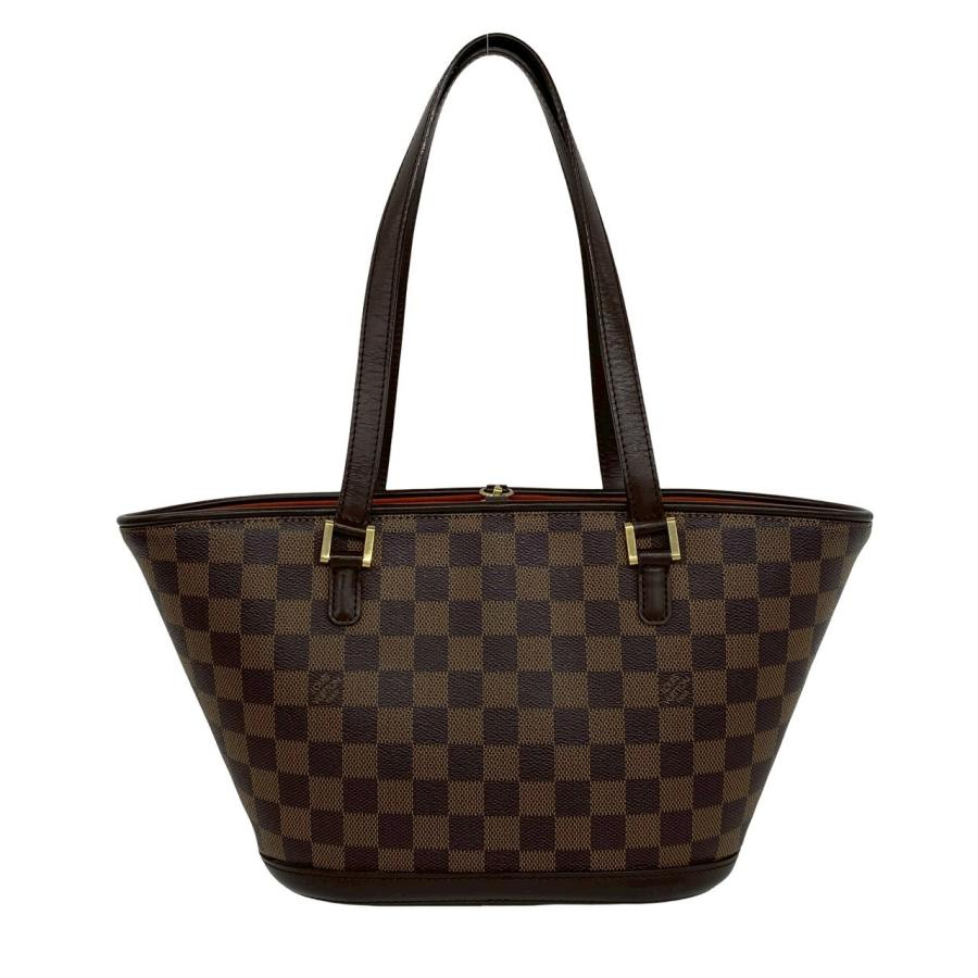 【S2S2】Louis Vuitton ダミエ トートバッグ マノスクＰＭ LOUIS VUITTON（ルイ・ヴィトン） 極 美品 希少品 マノスク PM ダミエ