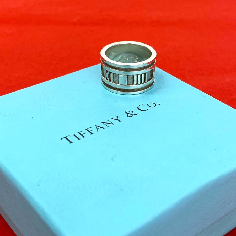 【19.5号】ティファニー アトラスリング リング シルバー 925 TIFFANY&Co.（ティファニー） 極 美品 ヴィンテージ ワイド アトラス
