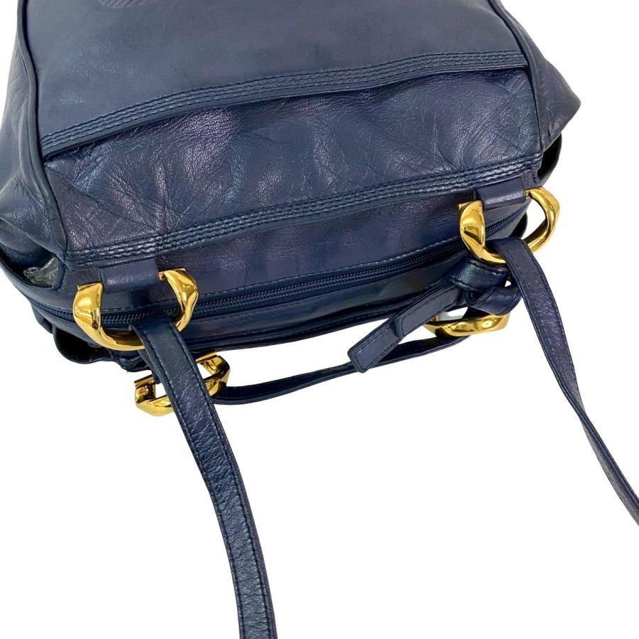 LOEWE（ロエベ） 極 美品 袋付き ヴィンテージ アナグラム ロゴ ナッパ