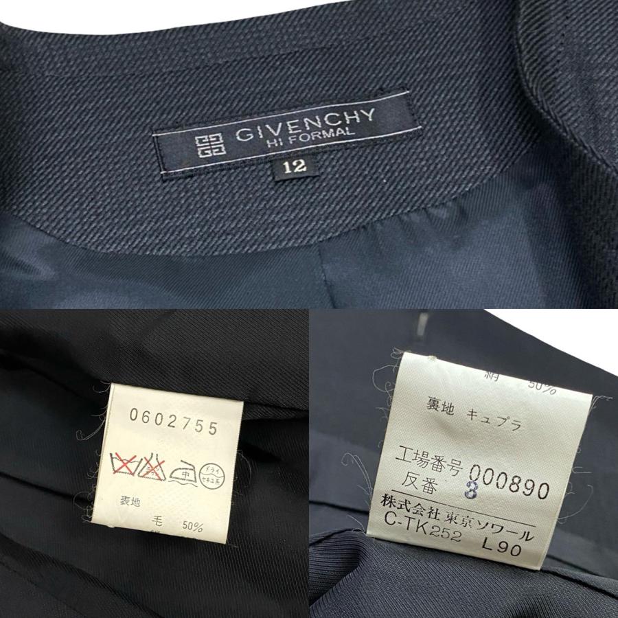 極 美品 GIVENCHY ジバンシィ ウール セットアップ 12サイズ ノー