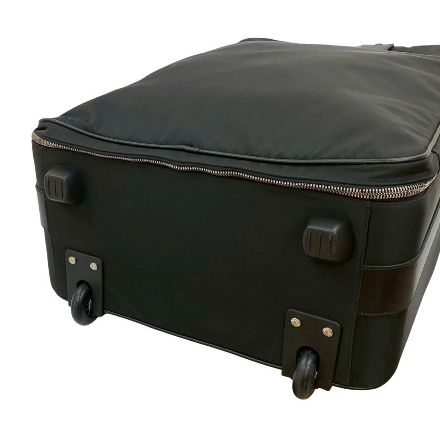 PRADA 極 美品 プラダ 三角ロゴ 金具 ナイロン サフィアーノ