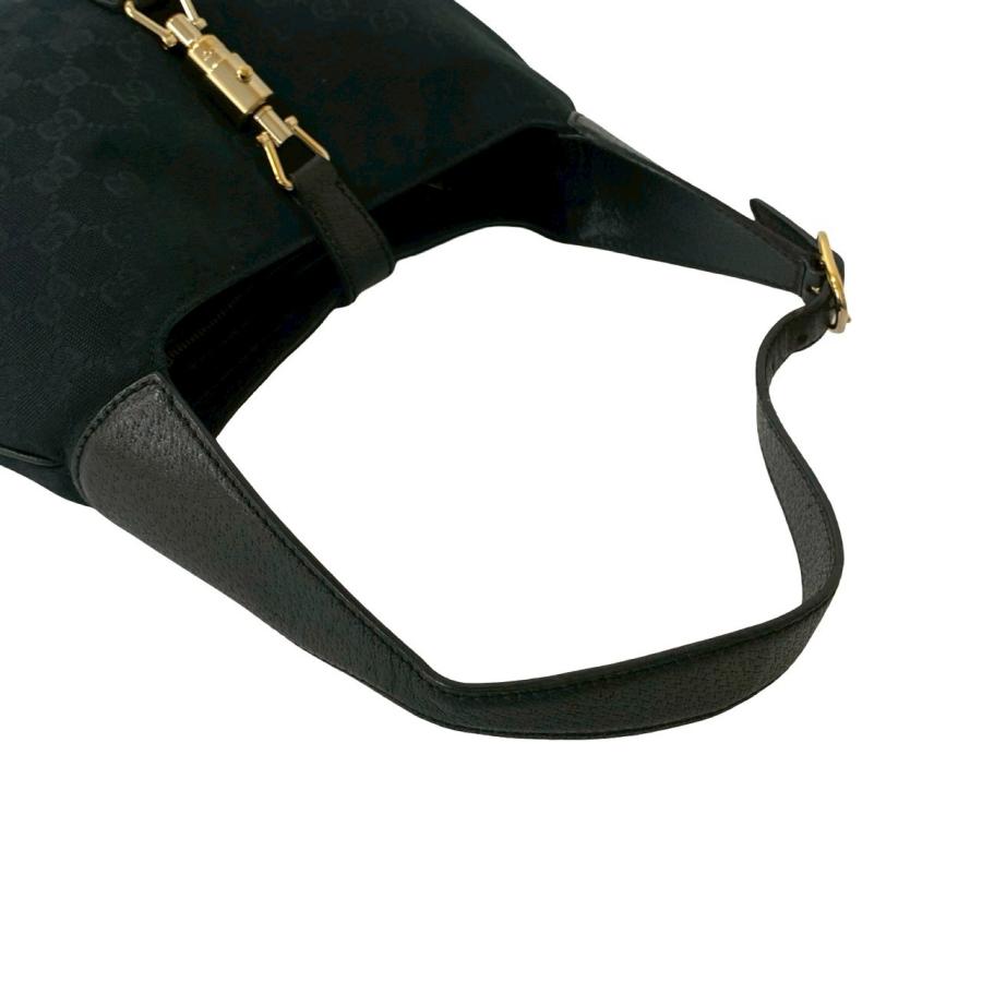 GUCCI（グッチ） ほぼ未使用 ジャッキー ロゴ 金具 GG 柄 レザー