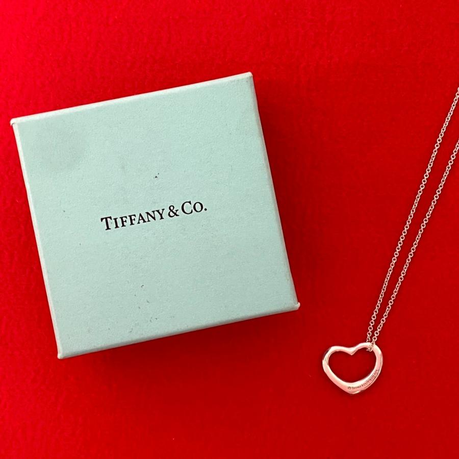 TIFFANY&Co. 極 美品 箱 袋付 ティファニー オープンハート シルバー 