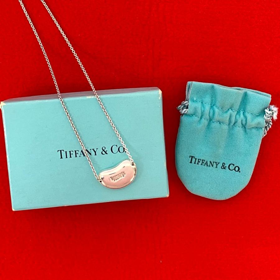 箱付 Tiffany&Co ティファニー ビーン ビーンズ ネックレス シルバー
