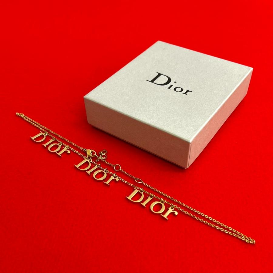 Dior ロゴネックレス 箱付き Christian Dior ネックレス 新品未使用 箱付き 正規品 DIOR ロゴ