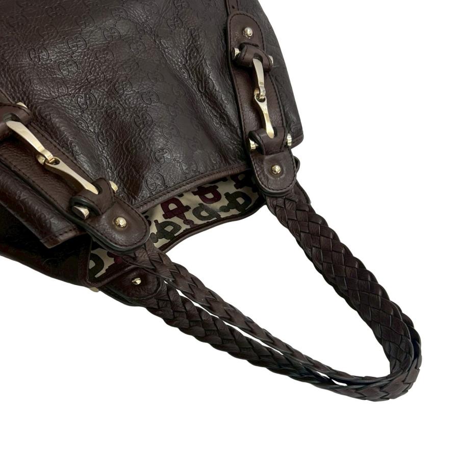 GUCCI（グッチ） 極 美品 袋付 グッチシマ ホースビット 金具 レザー