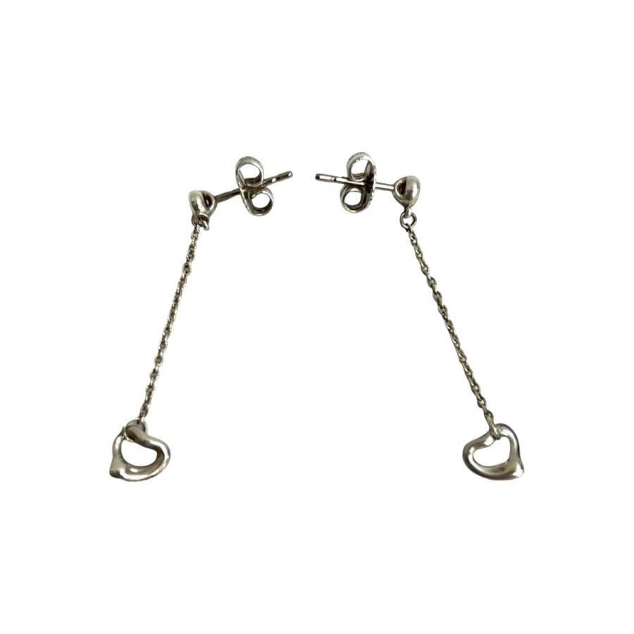 Tiffany シルバー ハート型ピアス　箱付き TIFFANY&Co.（ティファニー） 極 美品 箱 袋付き オープンハート