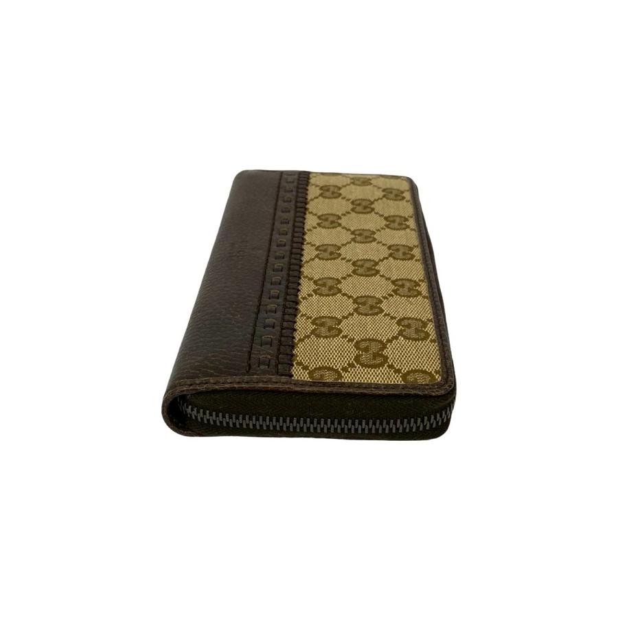GUCCI（グッチ） 未使用保管品 保存箱付 GG ロゴ 柄 キャンバス レザー 