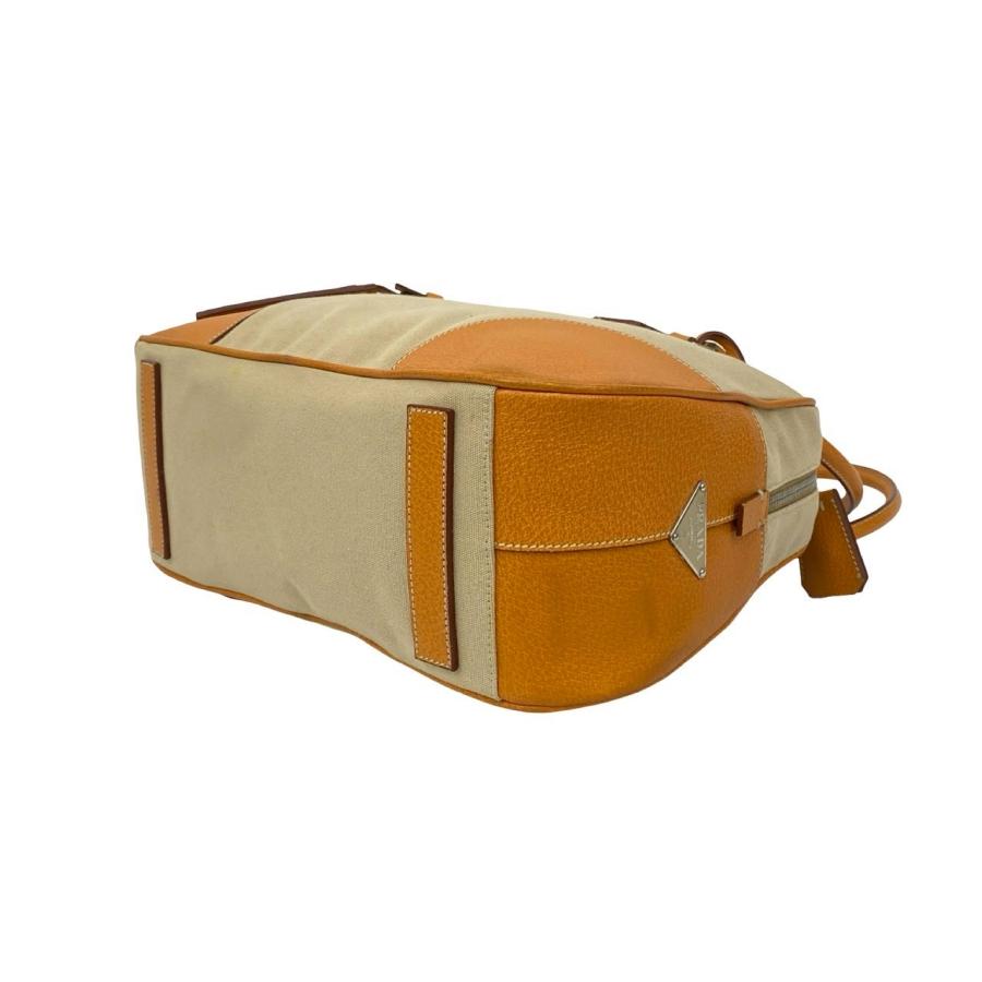 【美品】プラダ ナッパレザー ボストンバッグ トートバッグ 三角ロゴ ブラウン PRADA（プラダ） 極 美品 三角ロゴ 金具 キャンバス レザー 本革