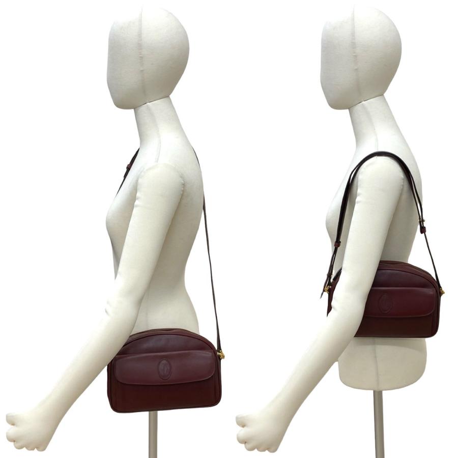 カルティエショルダーバッグ Cartier（カルティエ） 極 美品 ヴィンテージ マストライン ロゴ