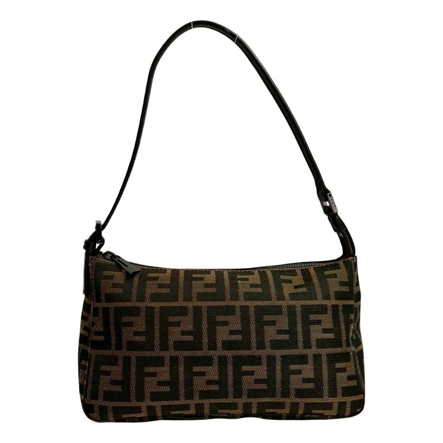 FENDI（フェンディ） 極 美品 袋付 ズッカ FF 柄 レザー 本革