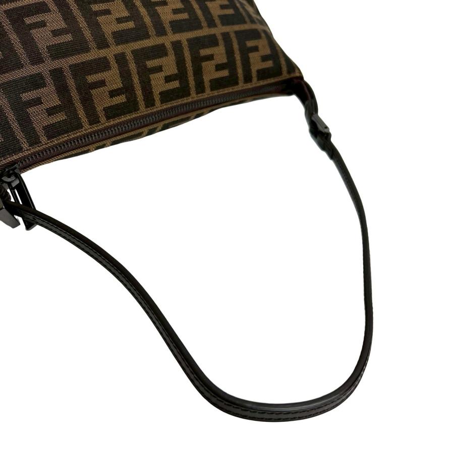 【新品未使用】正規品 フェンディ ズッカ キャンバス×レザー ケース FENDI（フェンディ） 極 美品 袋付 ズッカ FF 柄 レザー 本革