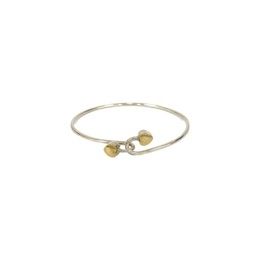 TIFFANY&Co.（ティファニー） 極 美品 ダブル ハート フック バングル