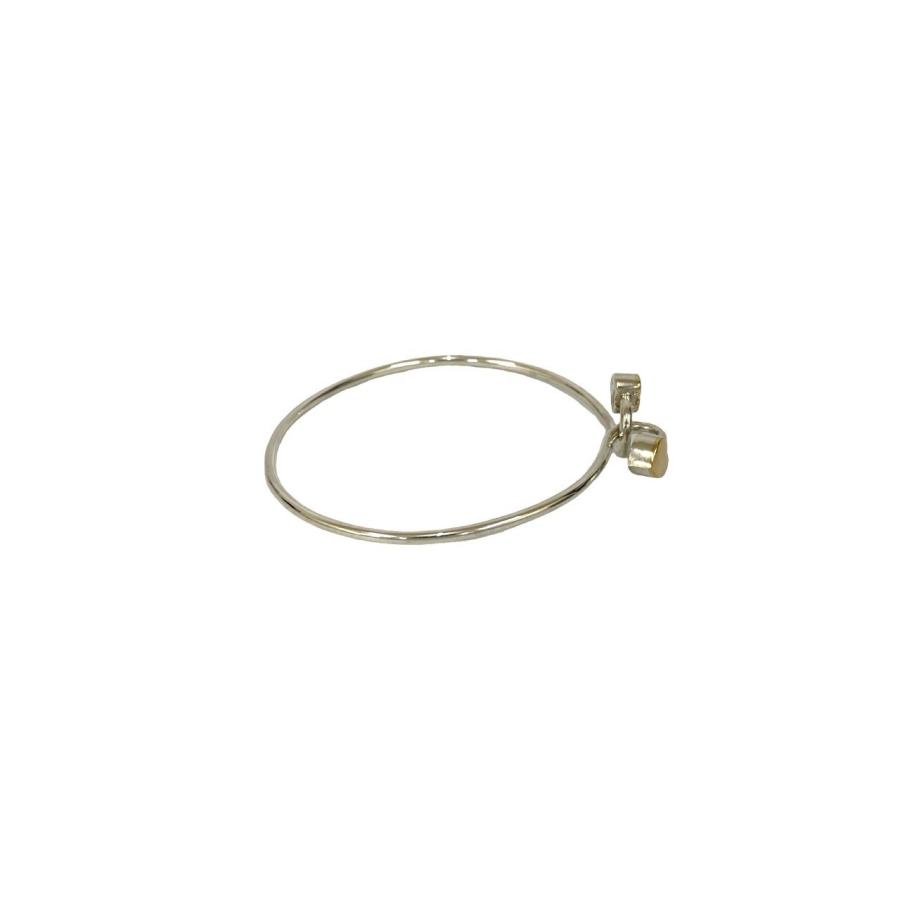 TIFFANY&Co.（ティファニー） 極 美品 ダブル ハート フック バングル