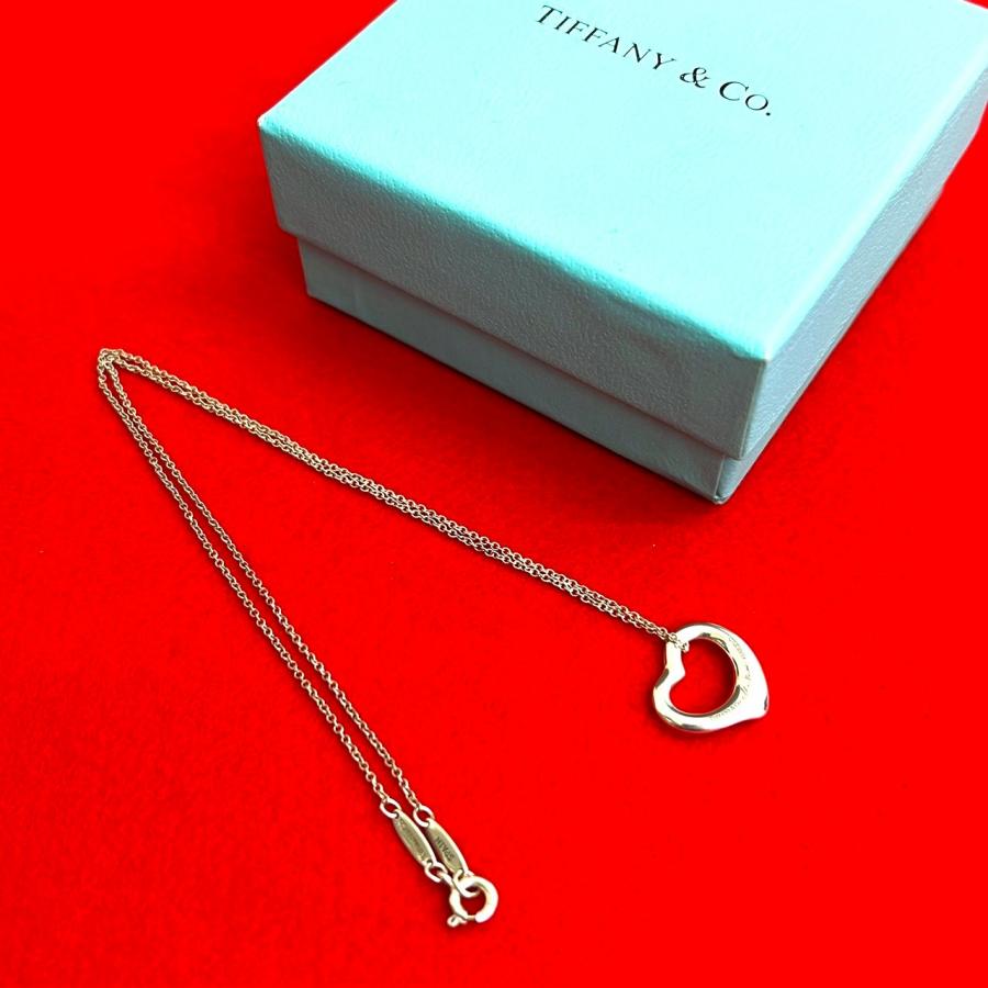 TIFFANY&Co.（ティファニー） 極 美品 オープンハート ネックレス