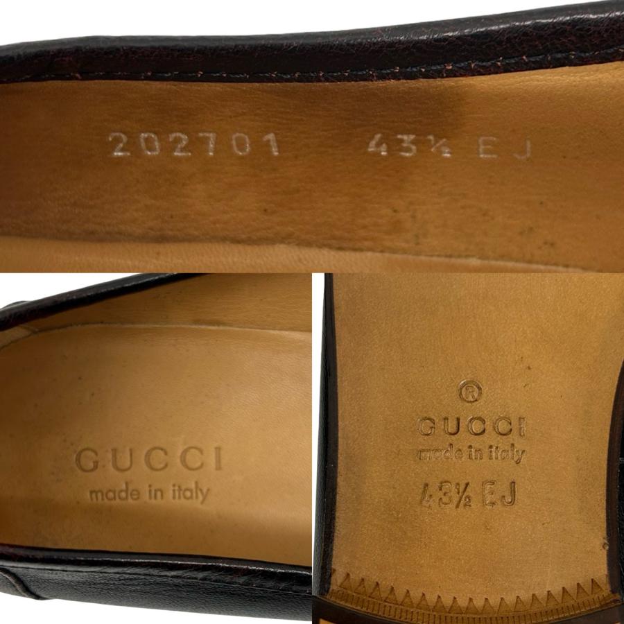 GUCCI（グッチ） 極 美品 ホースビット 金具 レザー 本革 ローファー