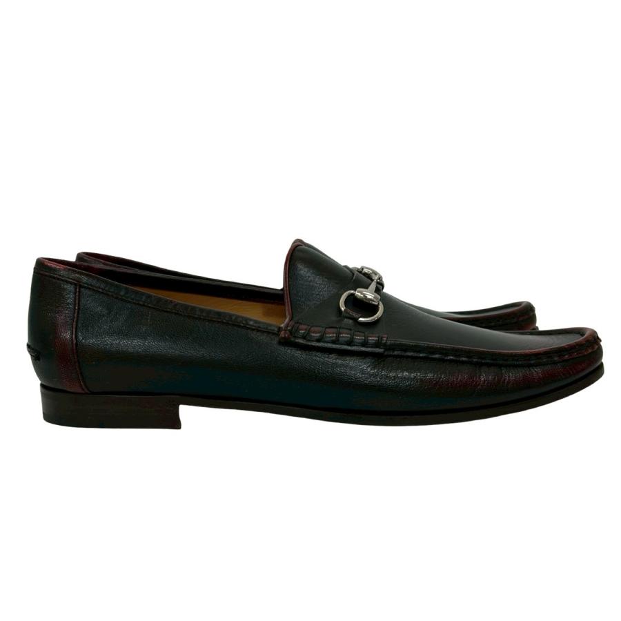 GUCCI（グッチ） 極 美品 ホースビット 金具 レザー 本革 ローファー