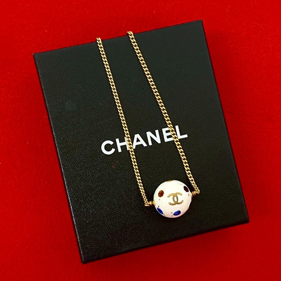 CHANEL シャネル ココマーク ヴィンテージ チェーンネックレス 箱付き