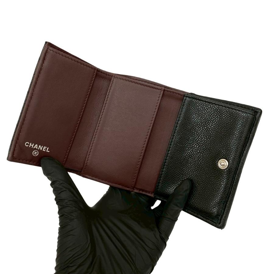 超美品★CHANEL マトラッセ☆ココビジュー 三つ折り財布 CHANEL（シャネル） 極 美品 シール有 30番台 マトラッセ ココ