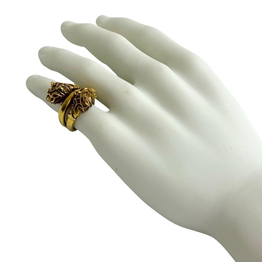 グッチ GUCCI ダブル タイガーヘッド アクセサリー ジュエリー リング