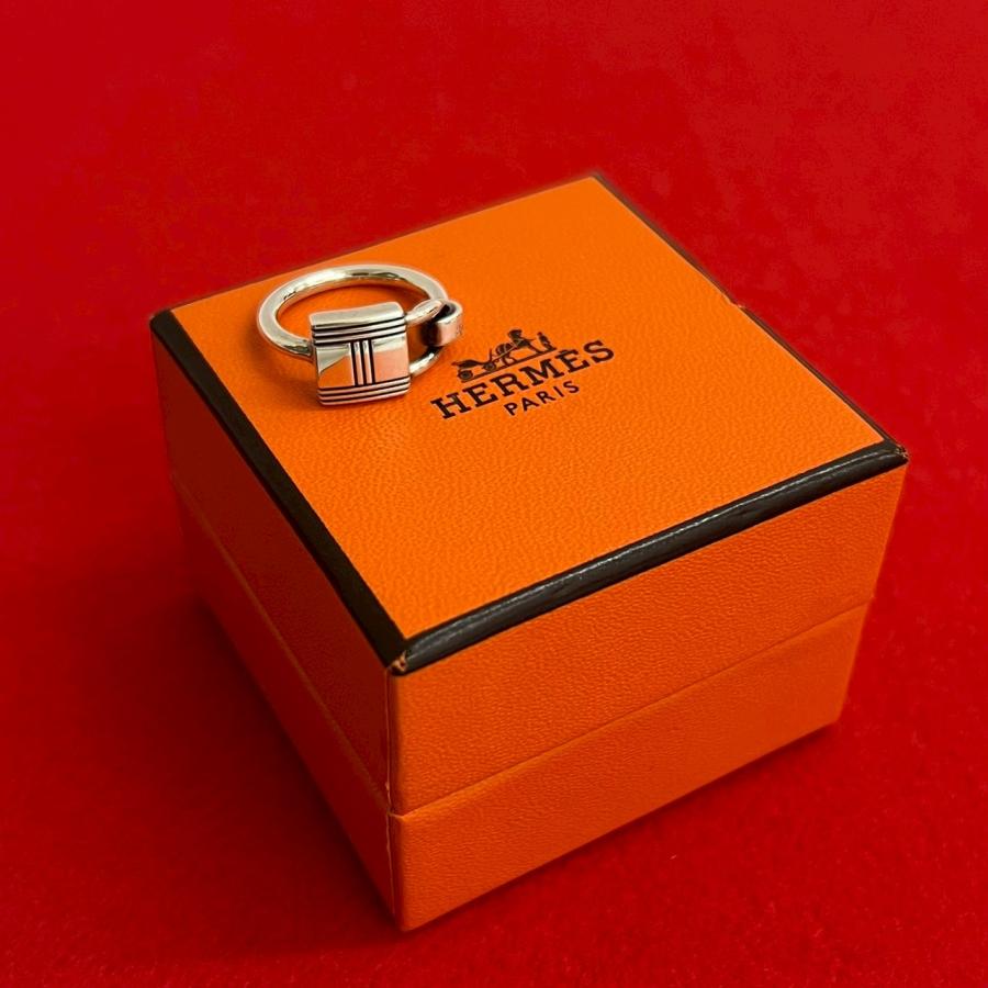 HERMES（エルメス） 極 美品 希少品 カデナ モチーフ リング シルバー