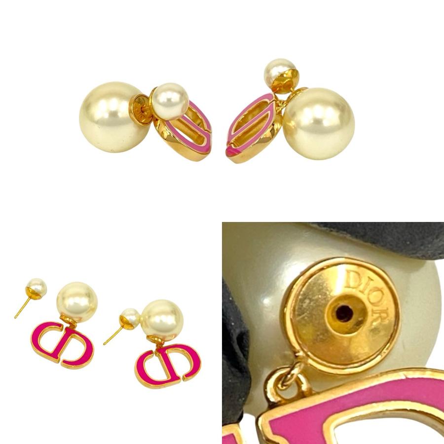 Dior ディオール ピアス 箱付き 極 美品 箱 袋付き Christian Dior クリスチャンディオール CD ロゴ GP