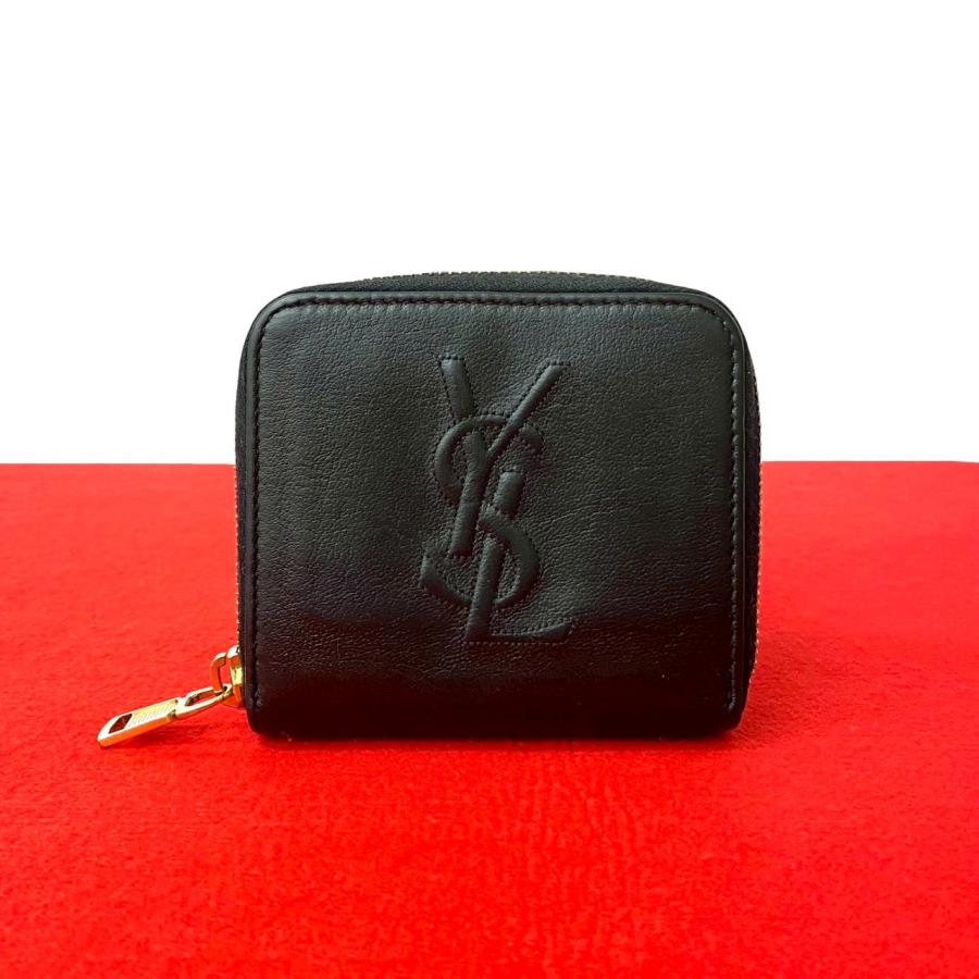 Yves Saint Laurent（イヴ・サンローラン） 極 美品 YSL ロゴ レザー 