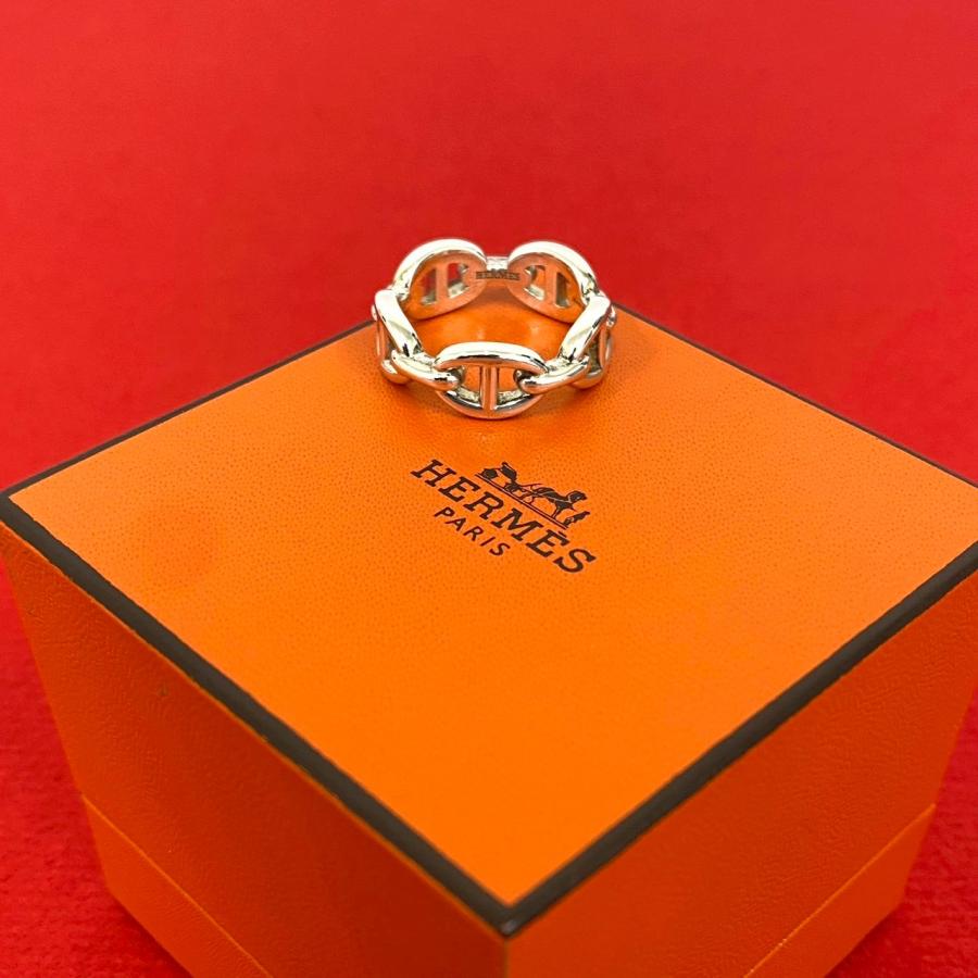 HERMES（エルメス） 極 美品 保存箱付 アンシェネ リング シルバー925