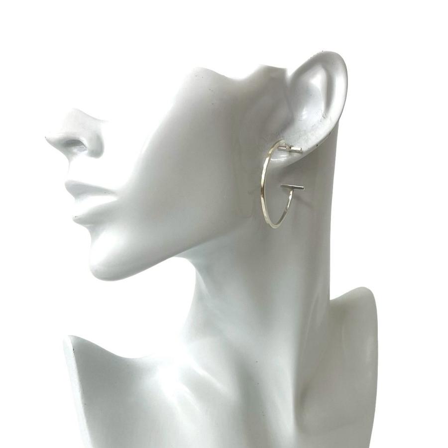 TIFFANY&Co.（ティファニー） 極 美品 袋付き Tワイヤー フープ ピアス