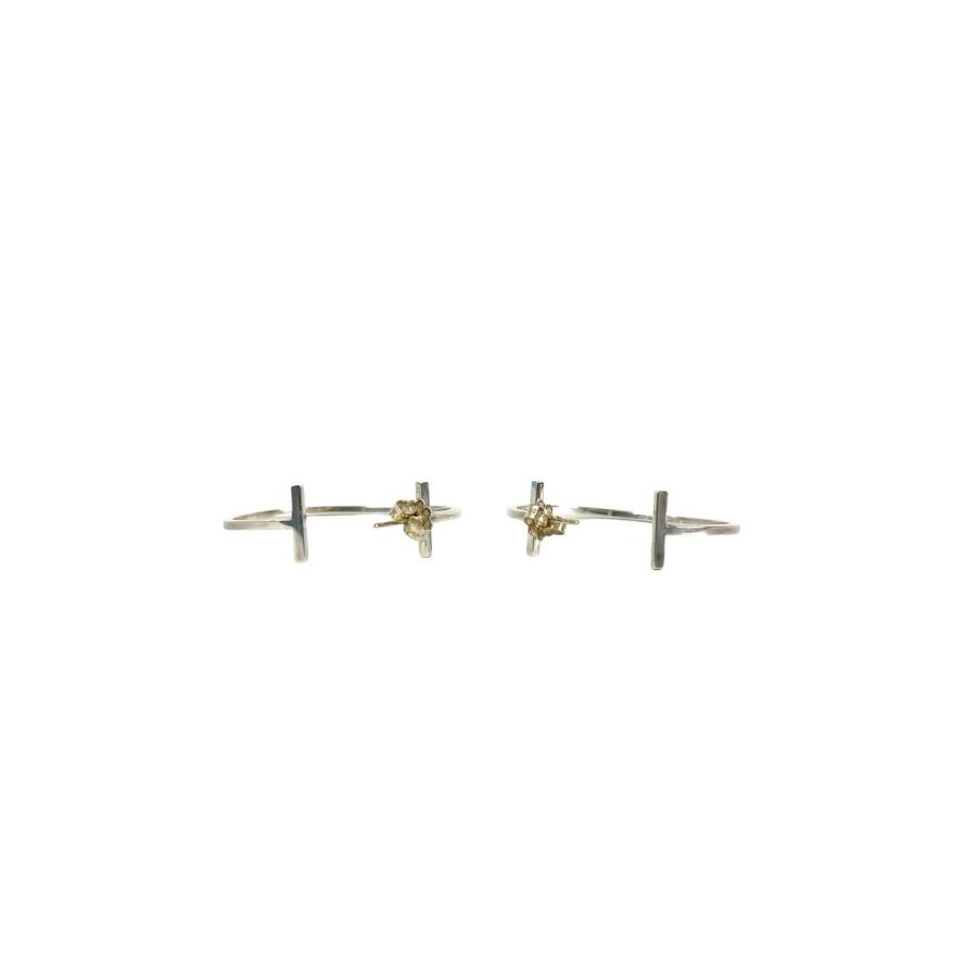 TIFFANY&Co.（ティファニー） 極 美品 袋付き Tワイヤー フープ ピアス
