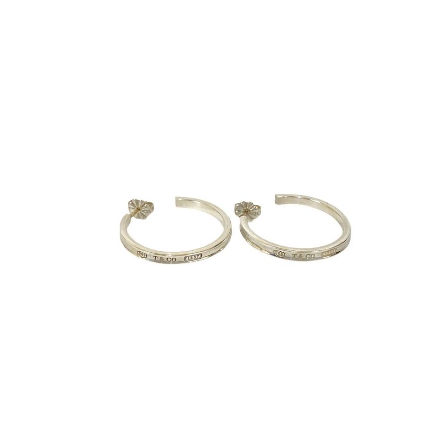 TIFFANY&Co.（ティファニー） 極 美品 箱 袋付き ナロー フープ ピアス 