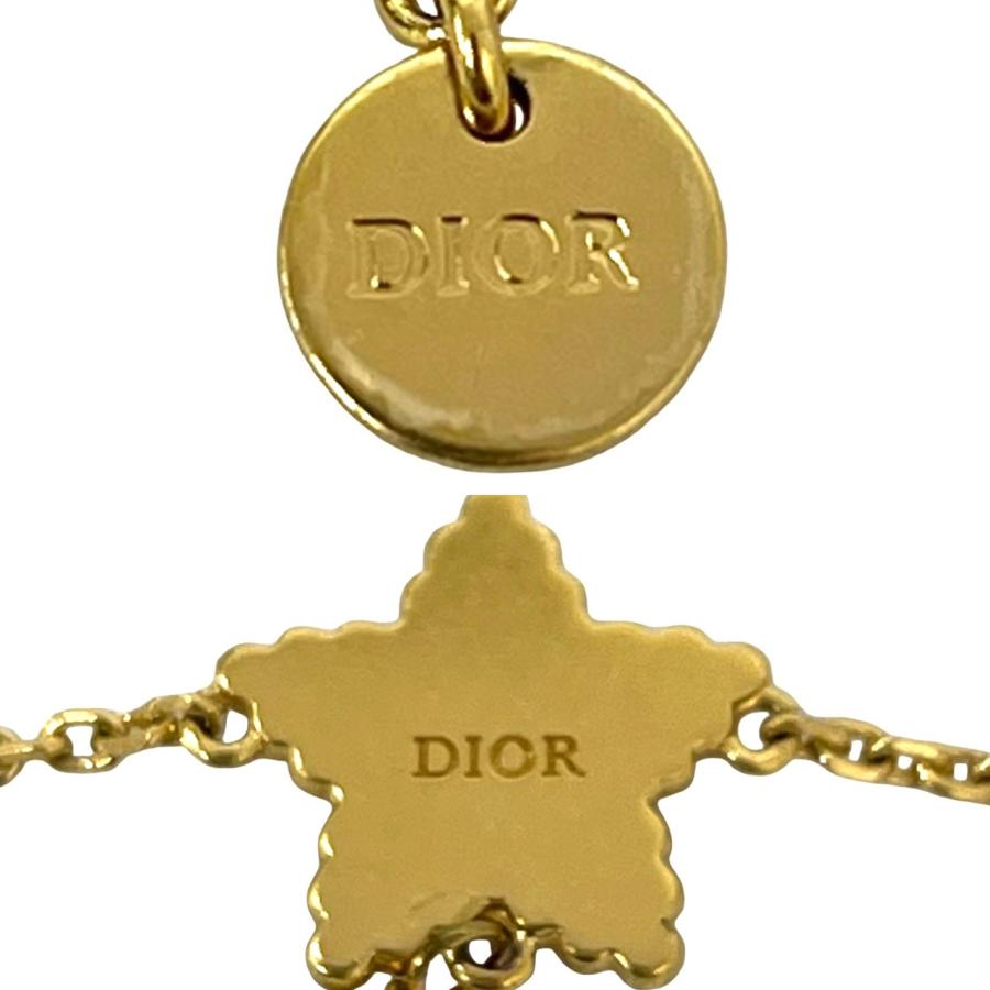 【美品】Dior CDロゴ スター カラーパール ネックレス ブレスレット2点 極 美品 Christian Dior ディオール CD ロゴ スター モチーフ GP