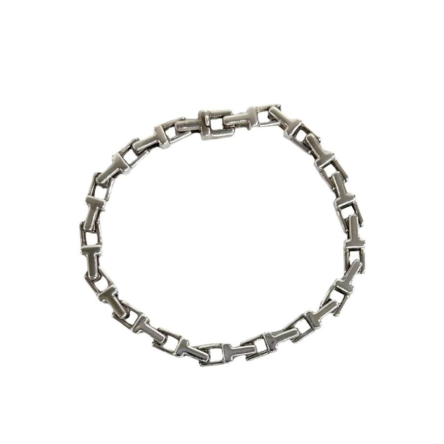 TIFFANY&Co.（ティファニー） 極 美品 T ナロー ブレスレット シルバー