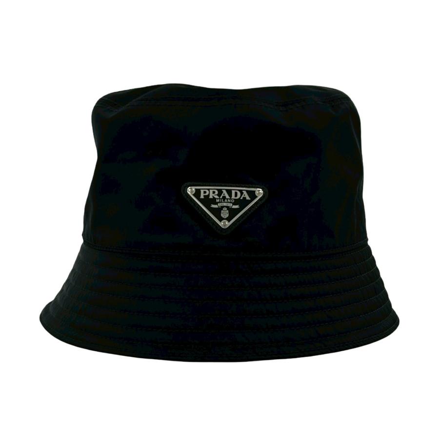 PRADA（プラダ） 極 美品 三角ロゴ プレート 金具 ナイロン バケット