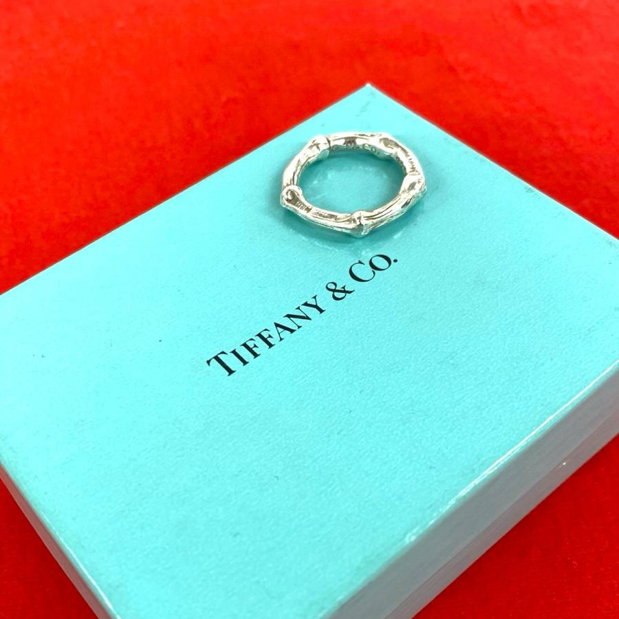 Tiffany & Co. バンブーデザインリング シルバー925 サイズ7号 TIFFANY&Co.（ティファニー） 極 美品 箱付き バンブー リング