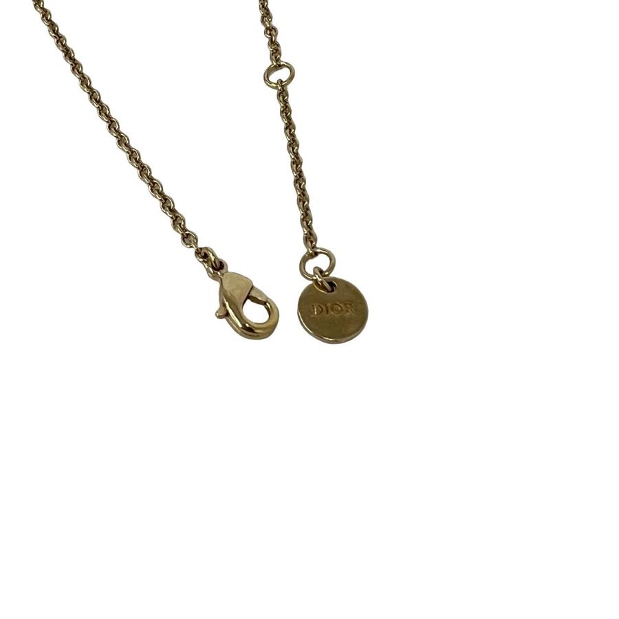 未使用CDクリスチャンディオールネックレスゴールド 極 美品 Christian Dior クリスチャンディオール CD ロゴ GP