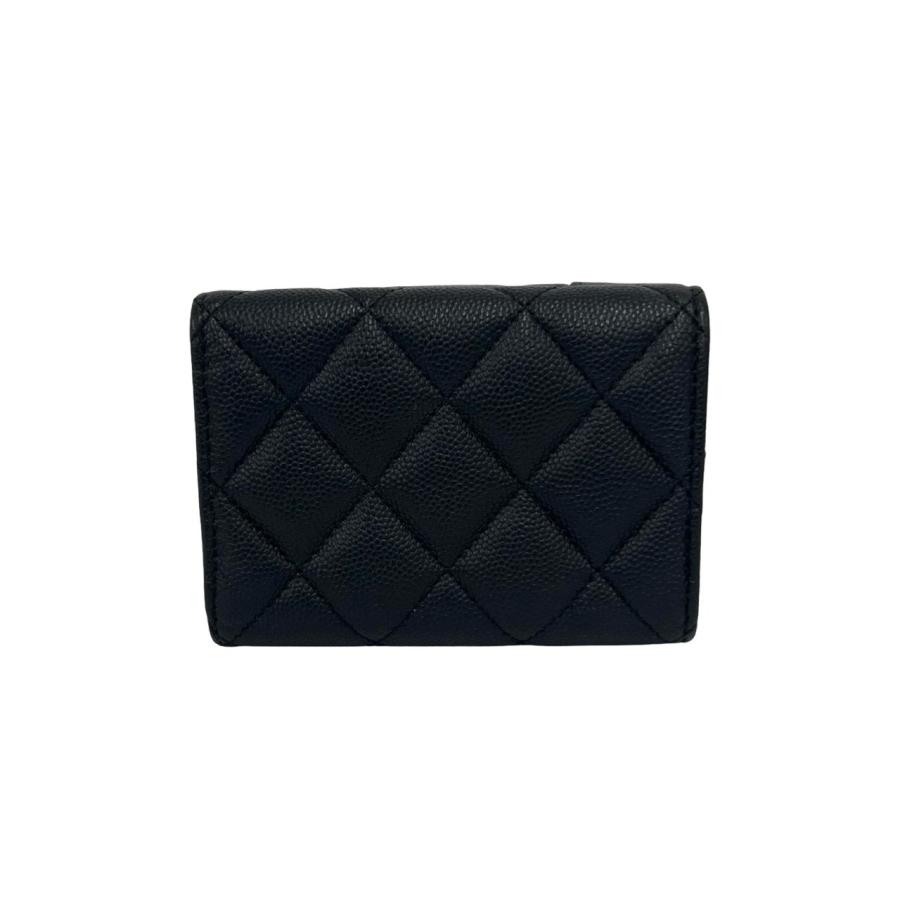 CHANEL マドモアゼル ウォレット ブラック 三つ折り財布 CHANEL（シャネル） ほぼ未使用 シール有 30番台 マドモアゼル ココ