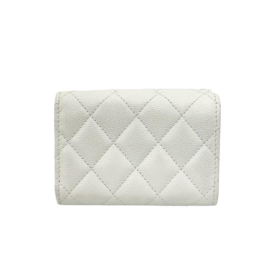 【ネット決済】CHANEL キャビアスキン 極美品 財布 CHANEL（シャネル） 極 美品 箱 袋付き シール有 マトラッセ ココ
