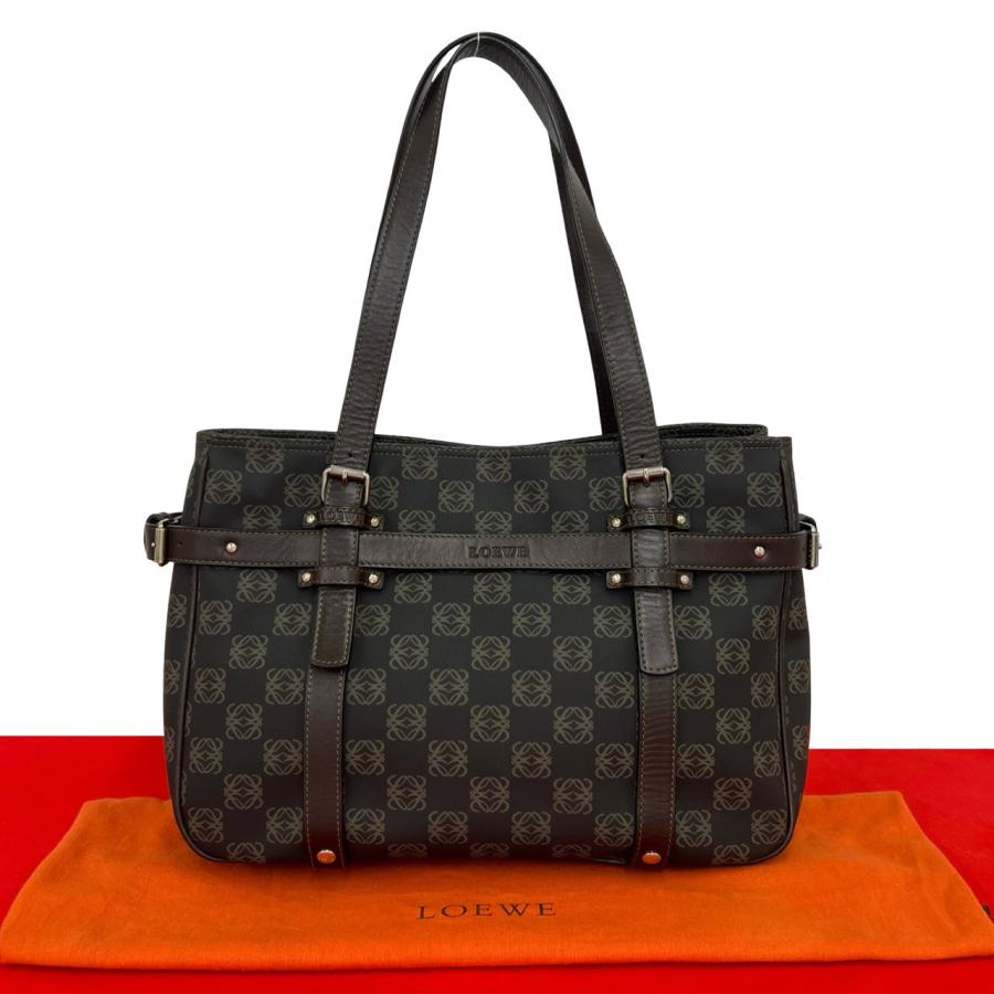 美品LOEWE ロエベ アナグラム 総柄 トートバッグ 極 美品 袋付き LOEWE 