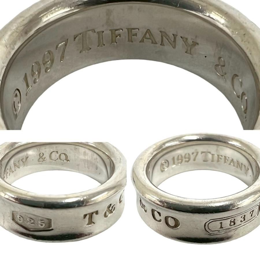 Tiffany & Co. ナローリング　ポーチ付き　7.5号 TIFFANY&Co.（ティファニー） 極 美品 袋付き ヴィンテージ ナロー