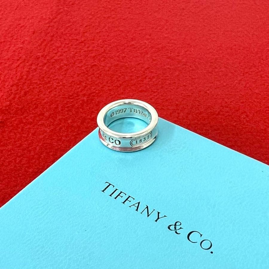 TIFFANY&Co.（ティファニー） 極 美品 ヴィンテージ ナローリング ロゴ