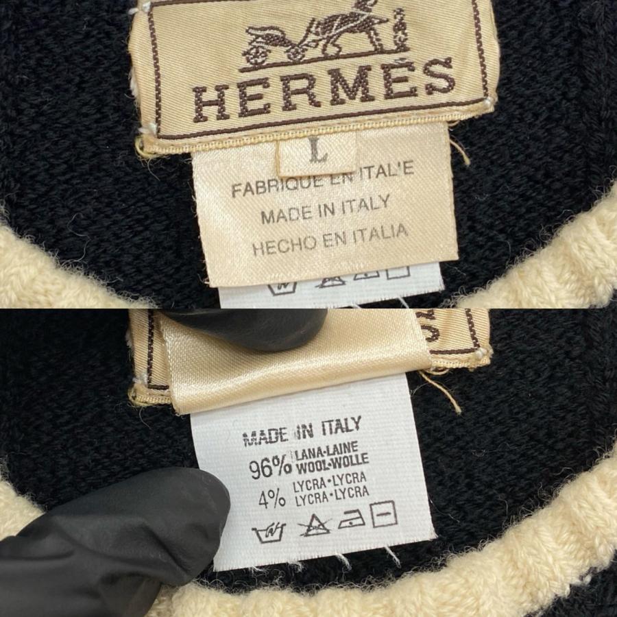 HERMES（エルメス） 極 美品 希少品 ウール ライクラ セーター リブ